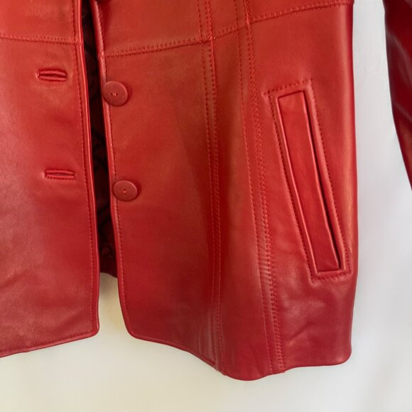 JONES NEW YORK Leather Jacket - Picture 6 of 9